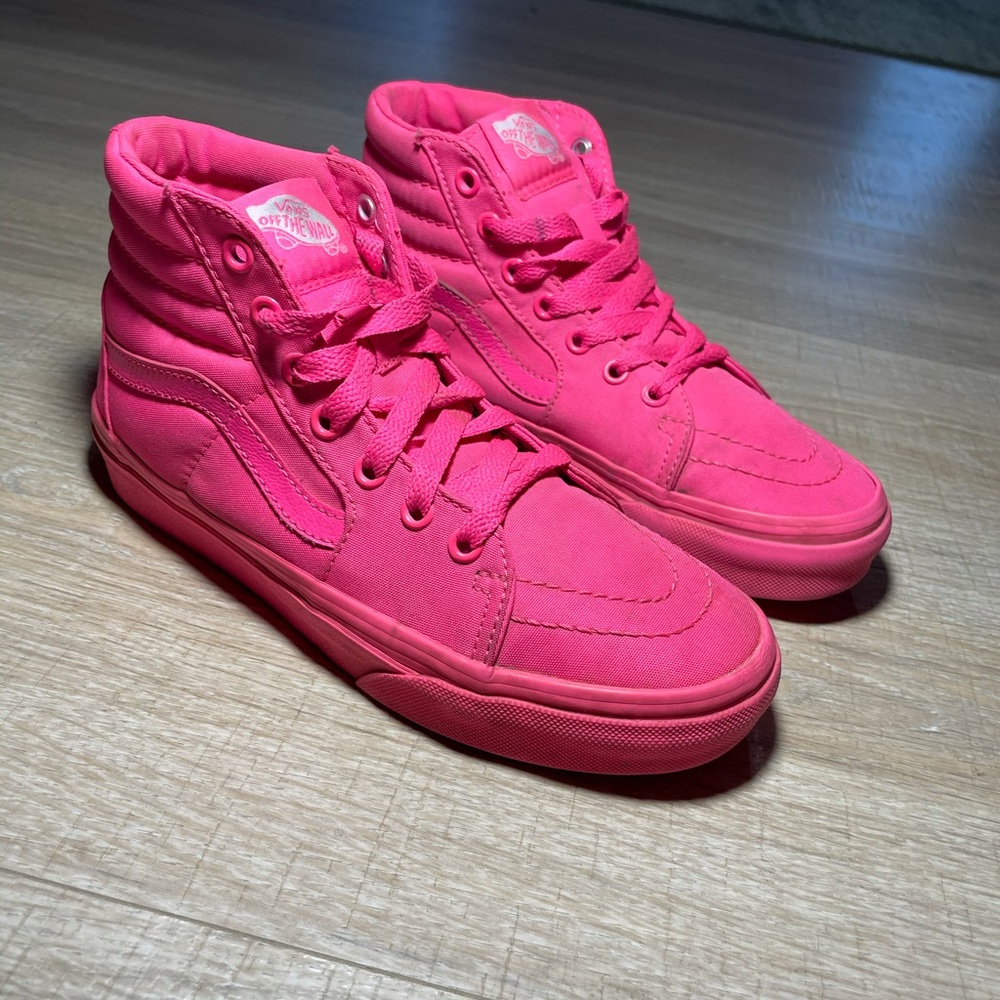 Vans sk8 hi pink shoes*